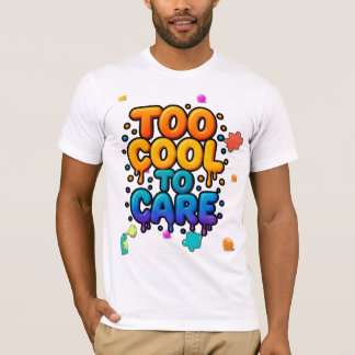 Te cool om te verzorgen vet graffiti pastel Shirt 