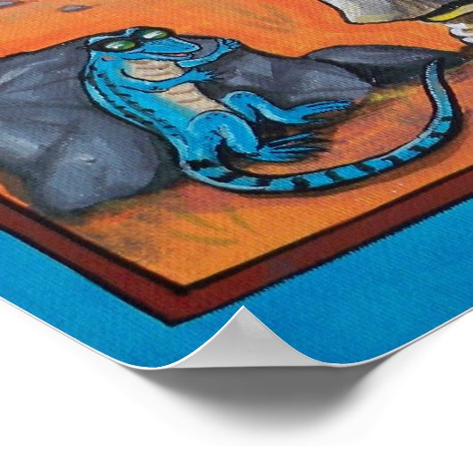 'Te cool' Poster voor de huiskamer, Kinderen! (Hoek)