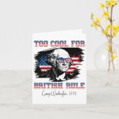 Te cool voor Britse heerschappij 4 juli George Was Kaart (Gele Bloem)