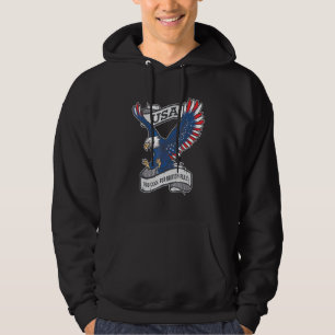 Te cool voor Britse regel 4 juli Eagle Vetera Hoodie