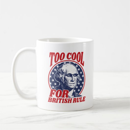 Te cool voor Britse regel Koffiemok (Links)