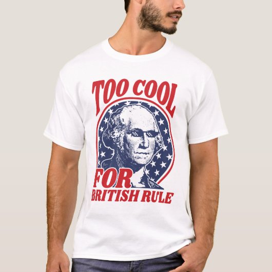 Te cool voor Britse regel T-shirt (Voorkant)