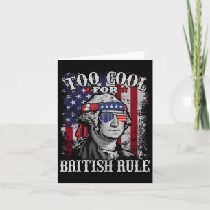 Te Cool Voor Britse Regel - Vlag Van De VS 4  Kaart