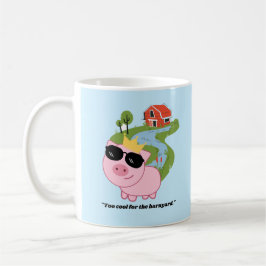 Te cool voor de barnypig-quote - gigantische koffi koffiemok