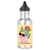 Te cool voor de barnypig-quote - gigantische koffi waterfles  (Links)