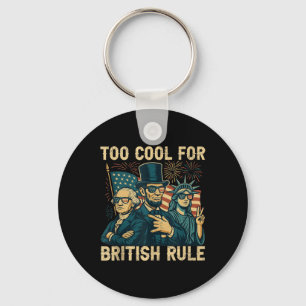 Te cool voor de Britse overheersing George-Washing Sleutelhanger
