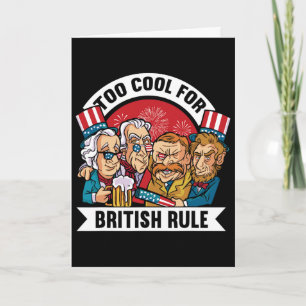 Te cool voor de Britse regel - George Washington 4 Kaart