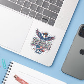 Te cool voor de Britse regels Leuke patriottische  Sticker (Laptop met iPhone)