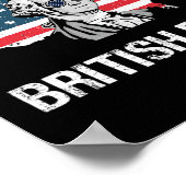 Te cool voor de Britse regering George Washington  Poster (Hoek)
