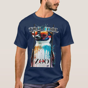 Te cool voor de zoo-pinguïn t-shirt