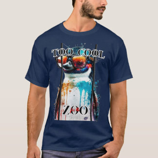 Te cool voor de zoo-pinguïn t-shirt