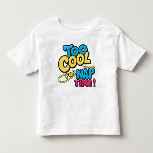 Te cool voor dutje tijd | Grappig Kinder T-shirt (Voorkant)