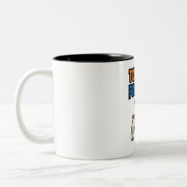 Te Cool Voor Fetch Franse Bulldog Sticker Tweekleurige Koffiemok