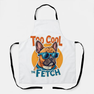 Te Cool voor Fetch Franse Bulldog Vintage Zonnebri Schort