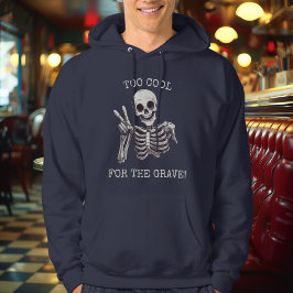 Te cool voor het graf! - gekoelde skelet hoodie