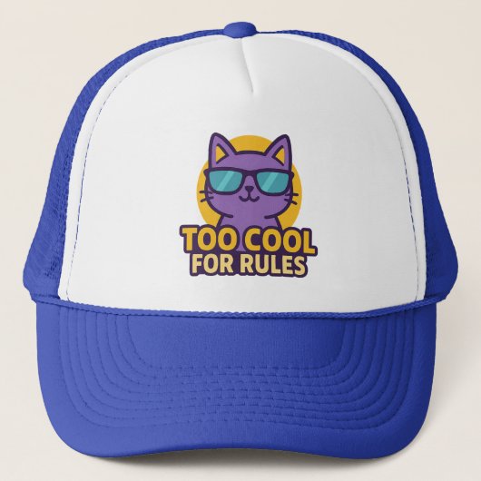 Te cool voor regels Cartoon Dierlijk Pet (Voorkant)