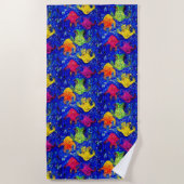 Te Cool voor School Fish Beach Handdoek (Voorkant)