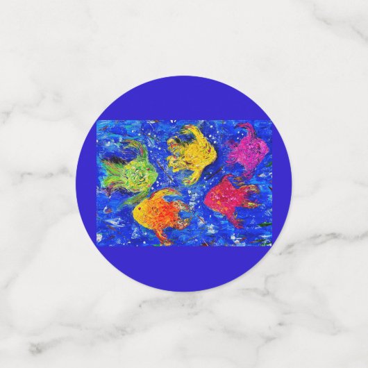 TE COOL VOOR SCHOOL FISH CONFETTI (Kleine voorkant)