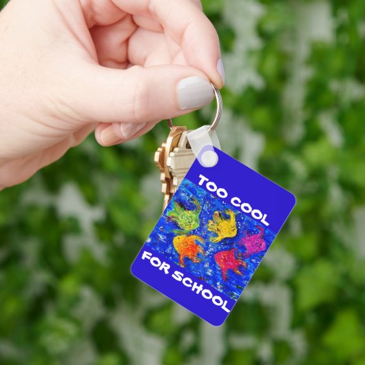 Te cool voor School Sleutelhanger (Hand)