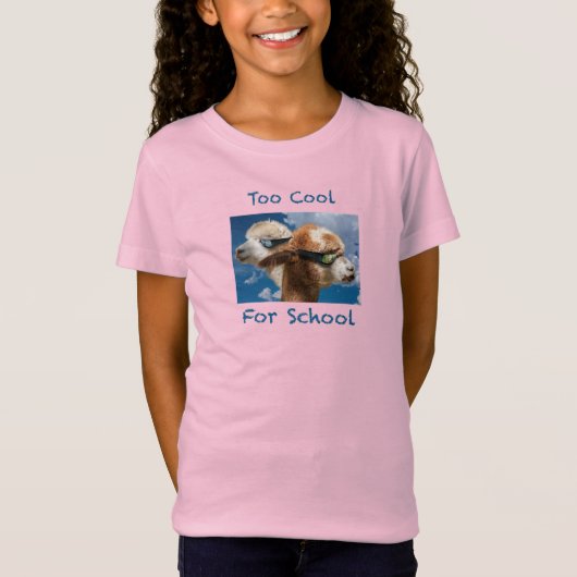 Te Cool Voor School T-shirt (Voorkant)