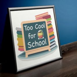 Te cool voor school Terug naar school student Perfect Poster