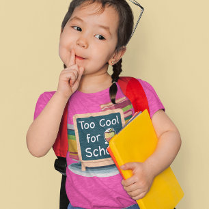 Te cool voor school Terug naar school student T-shirt