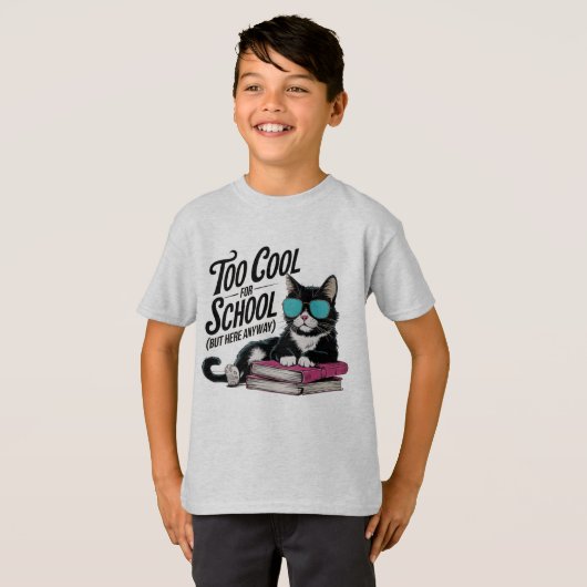 Te cool voor School Trend Kinder T-shirt (Voorkant volledig)