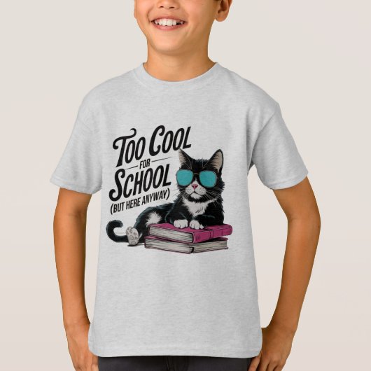 Te cool voor School Trend Kinder T-shirt (Voorkant)