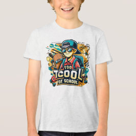 Te cool voor school Tri-Blend shirt
