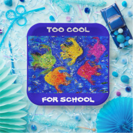 TE COOL VOOR SCHOOL VIERKANT PAPIER BORD