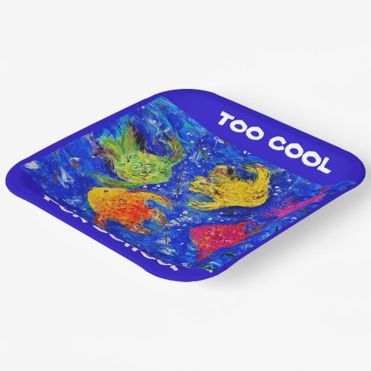 TE COOL VOOR SCHOOL VIERKANT PAPIER BORD (Gebogen)