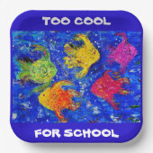 TE COOL VOOR SCHOOL VIERKANT PAPIER BORD (Voorkant)