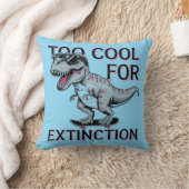 Te cool voor uitsterven T-Rex Skater - Funny Dino Kussen (Deken)