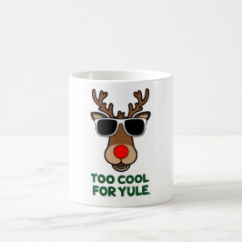 Te cool voor Yule Funny Christmas Reindeer Mok