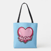 💖 Te Cute! Boodschappentas 👜✨ Tote Bag (Achterkant)