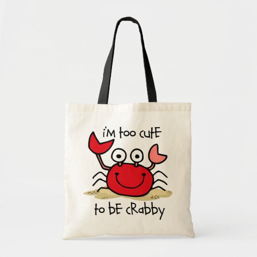 Te Cute Crab Tote Bag (Voorkant)