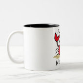 Te Cute Crab Tweekleurige Koffiemok (Links)