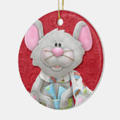 Te Cute Kerstmis-feestdag Keramisch Ornament (Links)