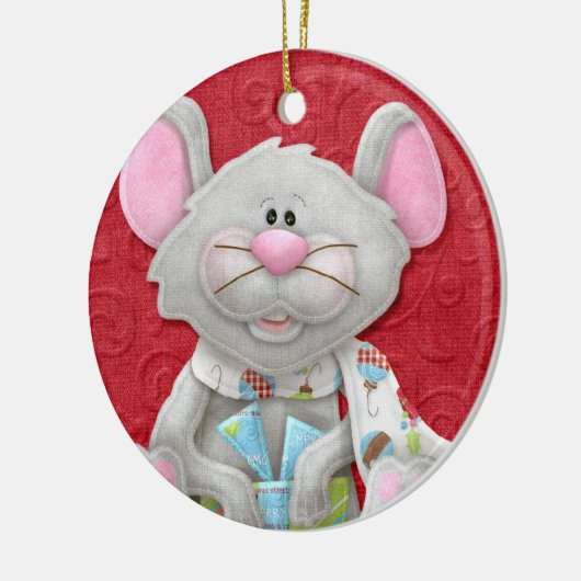 Te Cute Kerstmis-feestdag Keramisch Ornament (Links)