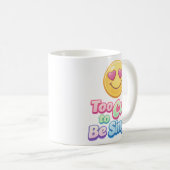 Te Cute om Single Te Zijn Emoji Mok (Voorkant rechts)