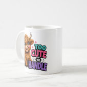 Te cute om te hanteren koffiemok (Voorkant links)