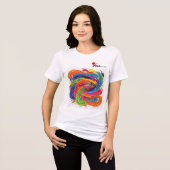 Te Cute om te Hanteren Tri-Blend Shirt (Voorkant volledig)