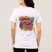Te Cute om te Hanteren Tri-Blend Shirt (Achterkant)