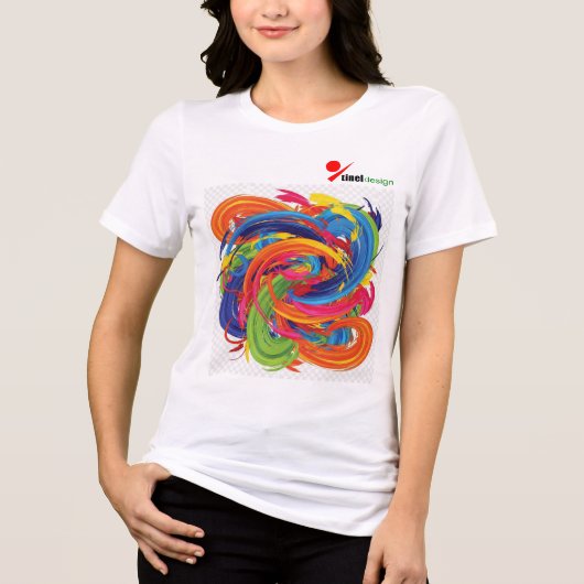 Te Cute om te Hanteren Tri-Blend Shirt (Voorkant)