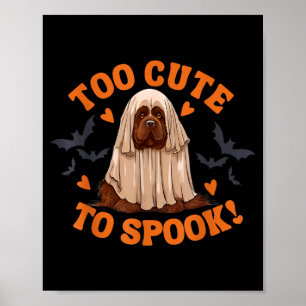 Te Cute Om Te Laten Schrikken Bruine Newfoundlande Poster