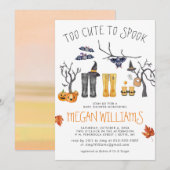 Te Cute om te Spoken | Halloween Baby Shower (Voorkant / Achterkant)