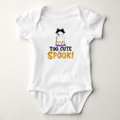 Te Cute om te Spoken! Halloween Romper (Voorkant)
