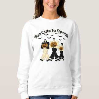 Te Cute om te Spoken Halloween Trui