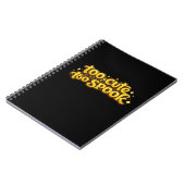 Te Cute Te Spook Halloween Notitieboek Journal Fun (Linkerzijde)
