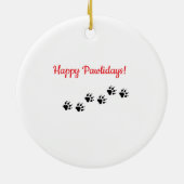 Te Cute voor de Stoute Lijst Dachshund Ornament (Achterkant)